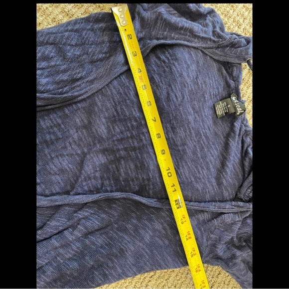 Wet Seal Hooded Lightweight Open Cardigan & Bright Blue Bandeau Top - XS/S - Picture 6 of 9